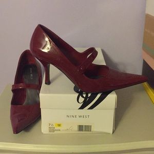 Nine West Red Patent Mary Janes size 7.5